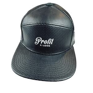 Profit x Loss Leather Strapback Hat